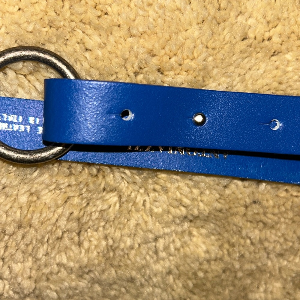 Antoniazzi Firenze Women’s BLUE  Italian Leather Belt Size L EUC